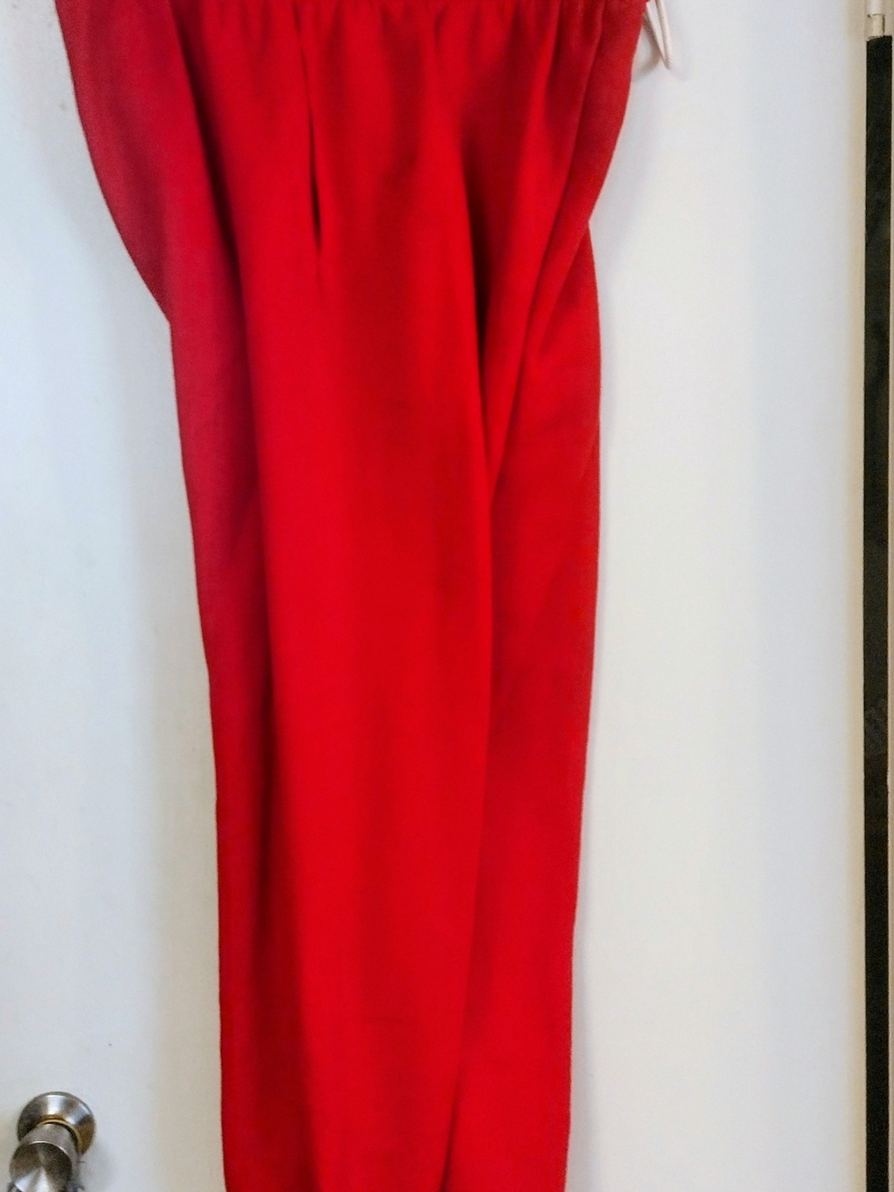 Fruit of the Loom Red Wide-Leg Elastic-Waist Pants